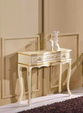 Designer Konsolentisch Holz Tisch Kommode Klassischer Möbel Luxus Konsole