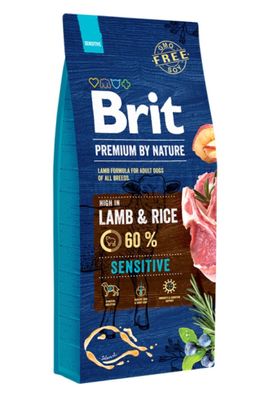 Brit Premium by Nature Sensitive Lamb & Rice 15kg. Trockenfutter