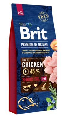 Brit Premium by Nature Senior L + XL Chicken 15kg. Trockenfutter