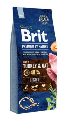 Brit Premium by Nature Light Turkey & Oat 15kg. Trockenfutter