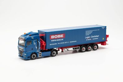Herpa 315432| MAN TGX GM Container-Seitenlader „Bobe Spedition“| 1:87