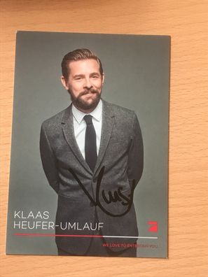 Klaas Heufer-Umlauf Autogrammkarte orig signiert Schauspieler Comedy #6302
