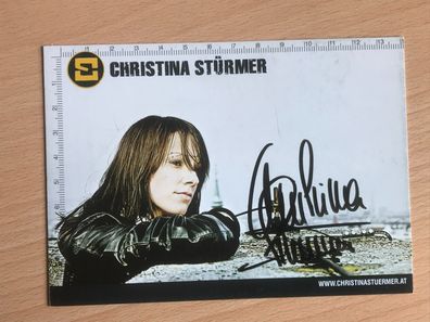 Christina Stürmer Autogrammkarte orig signiert MUSIK Schlager ROCK POP #6220