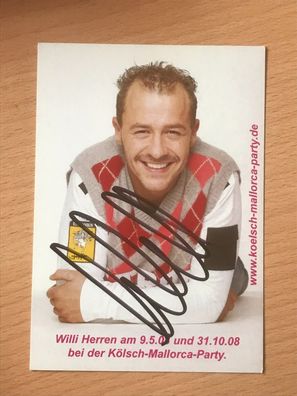 Wiili Herren Autogrammkarte orig signiert Schauspieler Comedy #6291