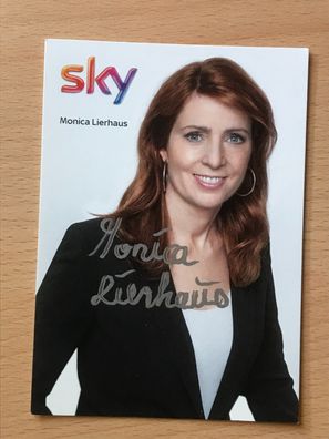 Monica Lierhaus Autogrammkarte orig signiert Schauspieler COMEDY TV #6140