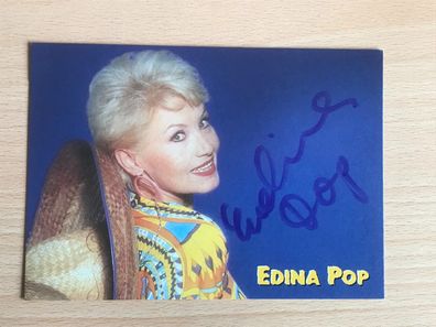 Edina Pop Autogrammkarte orig signiert MUSIK Schlager ROCK POP #6176