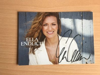 Ella Endlich Autogrammkarte orig signiert MUSIK Schlager ROCK POP #6170