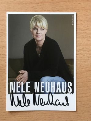 Nele Neuhaus Autogrammkarte orig signiert Schauspieler COMEDY TV #6137