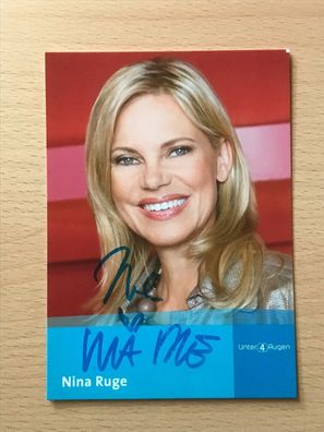 Nina Ruge Autogrammkarte orig signiert Schauspieler COMEDY TV #6132