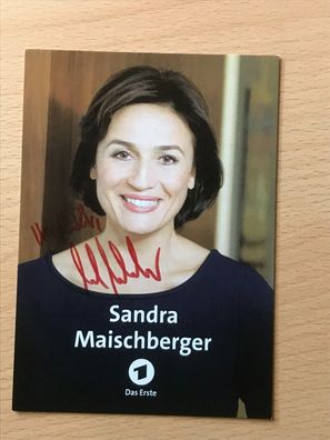 Sandra Maischberger Autogrammkarte orig signiert Schauspieler COMEDY TV #6139