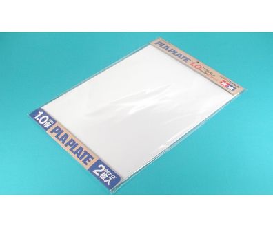 Tamiya 70124 - Kst-Platte 1,0mm (2) weiß 257x364mm - Neu
