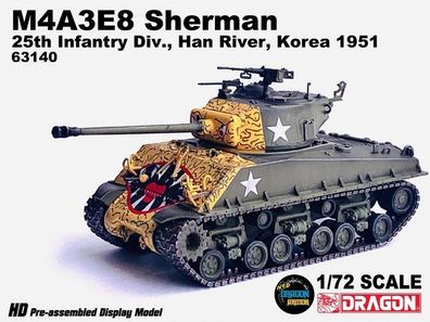 Dragon 63140 - 1:72 M4A3E8 Sherman"Tiger Face" 25th Inf - Neu