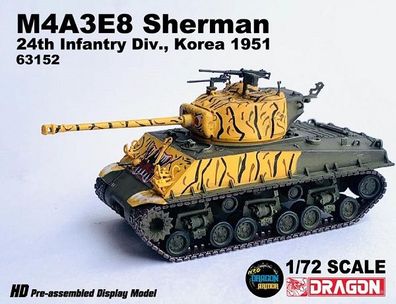 Dragon 63152 - 1:72 M4A3E8 Sherman"TigerFace"24th Korea - Neu