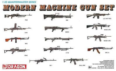 Dragon 3806 - 1/35 Modern Machine Gun Set - Neu