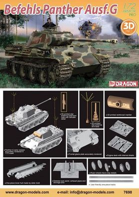 Dragon 7698 - 1:72 Befehls Panther Ausf.G - Neu