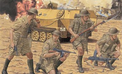 Dragon 6390 - 1/35 WWII Figurenset British 8Th Army Infantry - El Alamain - Neu