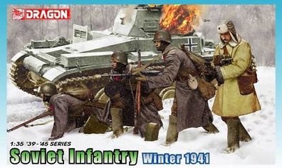 Dragon 6744 - 1/35 WWII Figurenset Soviet Infantry Winter 1941 - Neu