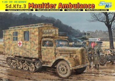 Dragon 6766 - 1/35 WWII Dt. Sd. Kfz.3 Maultier Ambulance - Neu