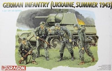 Dragon 6153 - 1/35 WWII Figurenset German Infantry - Ukraine Summer 1943 - Neu