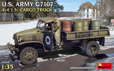 Miniart 35380 - 1:35 U.S. Army G7107 4x4 1,5t Cargo Truck - Neu