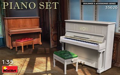 Miniart 35626 - 1:35 Piano Set - Neu