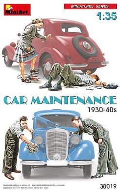 Miniart 38019 - 1:35 Car Maintenance 1930-40s - Neu