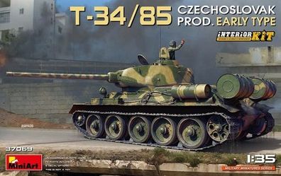 Miniart 37069 - 1:35 T-34/85 Czechoslovak Prod. Early Type. Interior Kit - Neu