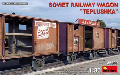 Miniart 35300 - 1:35 Soviet Railway Wagon "Teplushka" - Neu