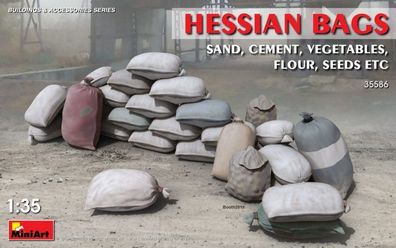 Miniart 35586 - 1:35 Hessian Bags (sand, cement, vegetables)