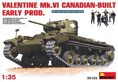 Miniart 35123 - 1:35 Valentine Mk 6. Canadian - built Early P.