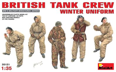Miniart 35121 - 1:35 Britische Panzer Crew in Winteruniform
