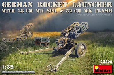 M) Miniart 35269 - 1:35 German Rocket Launcher with 28cm WK Spr & 32cm WK Flamm