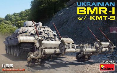 Miniart 37043 - 1/35 Ukrainian BMR-1 w/ KMT-9 - Neu