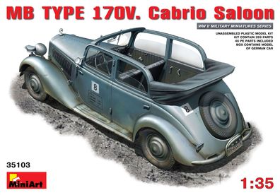 Miniart 35103 - 1:35 MB Typ 170V. Cabrio Saloon