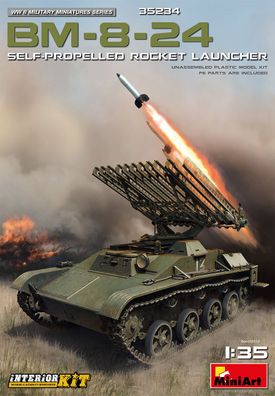 Miniart 35234 - 1/35 WWII BM-8-24 Self-Propelled Rocket Launcher - Neu