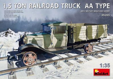 Miniart 35265 - 1/35 1,5 ton Railroad Truck AA Type - Neu