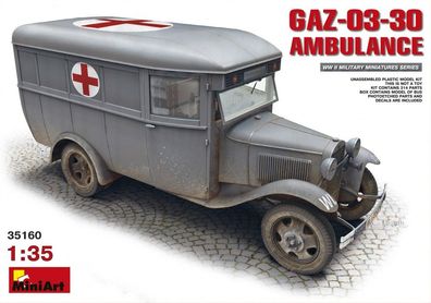 Miniart 35160 - 1/35 Gaz-03-30 Ambulance - Neu