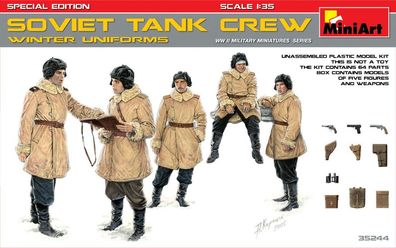 Miniart 35244 - 1/35 WWII Soviet Tank Crew - Winter Uniforms - Special Edition