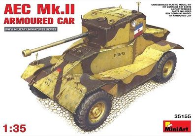Miniart 35155 - 1/35 WWII Aec Mk. II Armoured Car - Neu