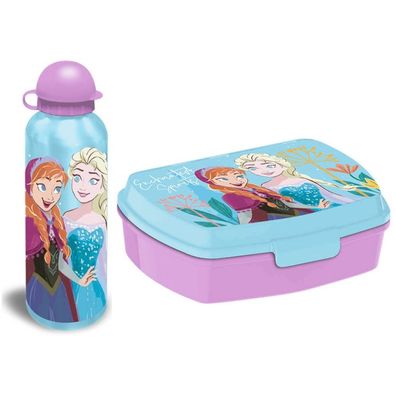 Disney Frozen Kinder-Lunchbox Brotdose Aluminium Trinkflasche