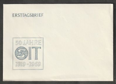 Ganzsache DDR 50 Jahre OIT 1919-1969 Ersttagsbrief