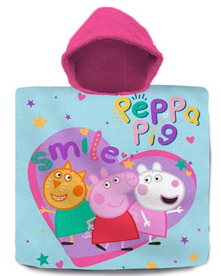 Poncho Baumwolle Peppa Pig Kinder Handtuch