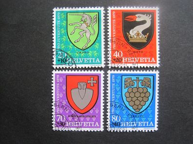 Schweiz Pro Juventute MiNr. 1165-1168 gestempelt (AD 694)