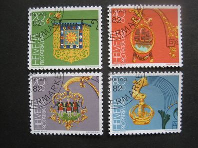 Schweiz Pro Patria MiNr. 1223-1226 gestempelt (AD 269)