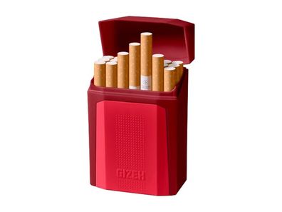 GIZEH © Flip Case Zigaretten Etui - Box Case aus Kunststoff - für 21 Zigaretten
