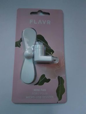 FLAVR Mini Fan Ventilator Micro USB weiß - neu