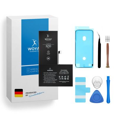 Woyax Wunderbatterie Akku für iPhone XS 3210 mAh Hohe Kapazität Ersatzakku
