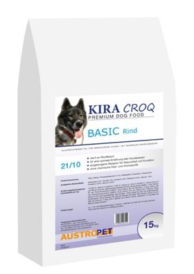 Kira- Premium DOG FOOD Basic- Rind 15kg. Trockenfutter