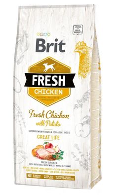 Brit Fresh Chicken with Potato Adult 12kg. Trockenfutter