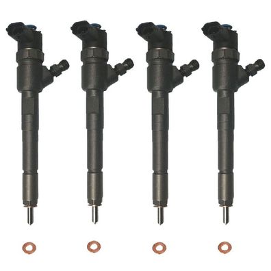 4x Einspritzdüse Injektor Bosch 0445110278 für Hyundai H-1 2.5 CRDi 81 KW-125KW#